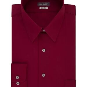 Men Van-Heusen Long Sleeve Dress Shirt